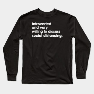 social distancing Long Sleeve T-Shirt